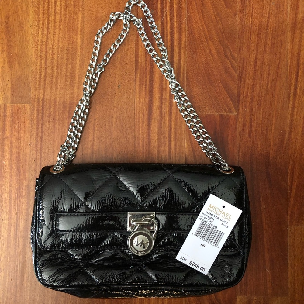 Michael Kors Patent Leather Black Purse
